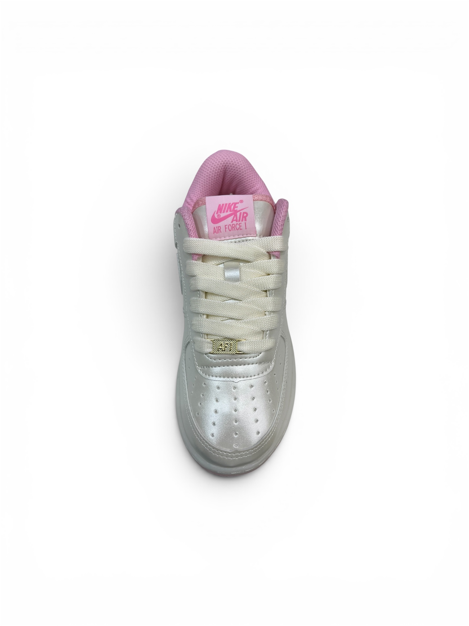 AIR FORCE 1 ALGODÃO ( PÉROLA / ROSA )