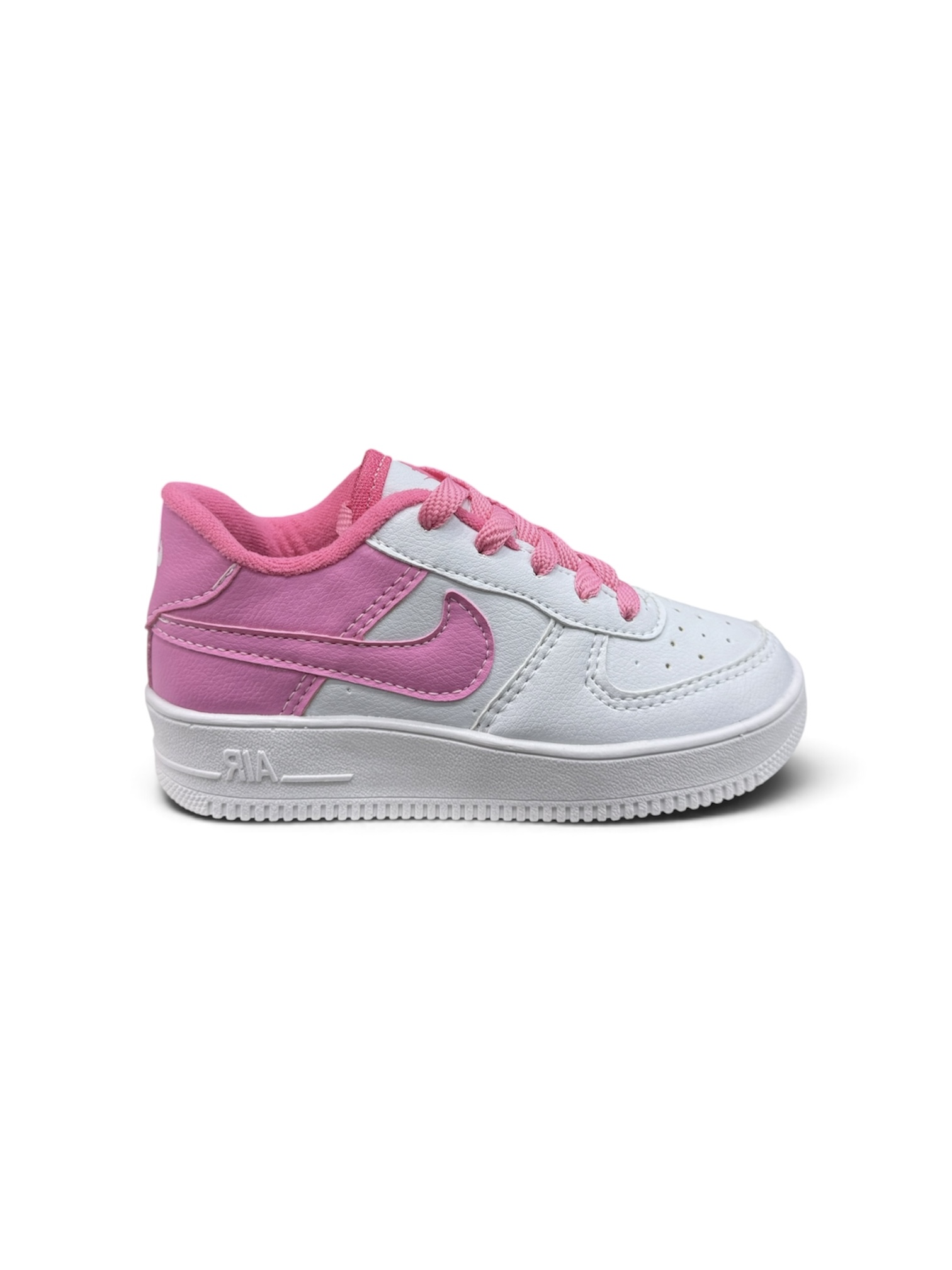 KIDS NIKE AIR FORCE ( BRANCO / ROSA )