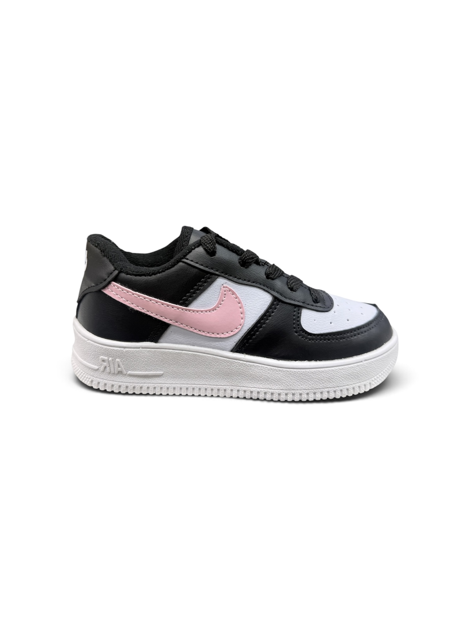 KIDS NIKE AIR FORCE ( PRETO / BCO / ROSA )