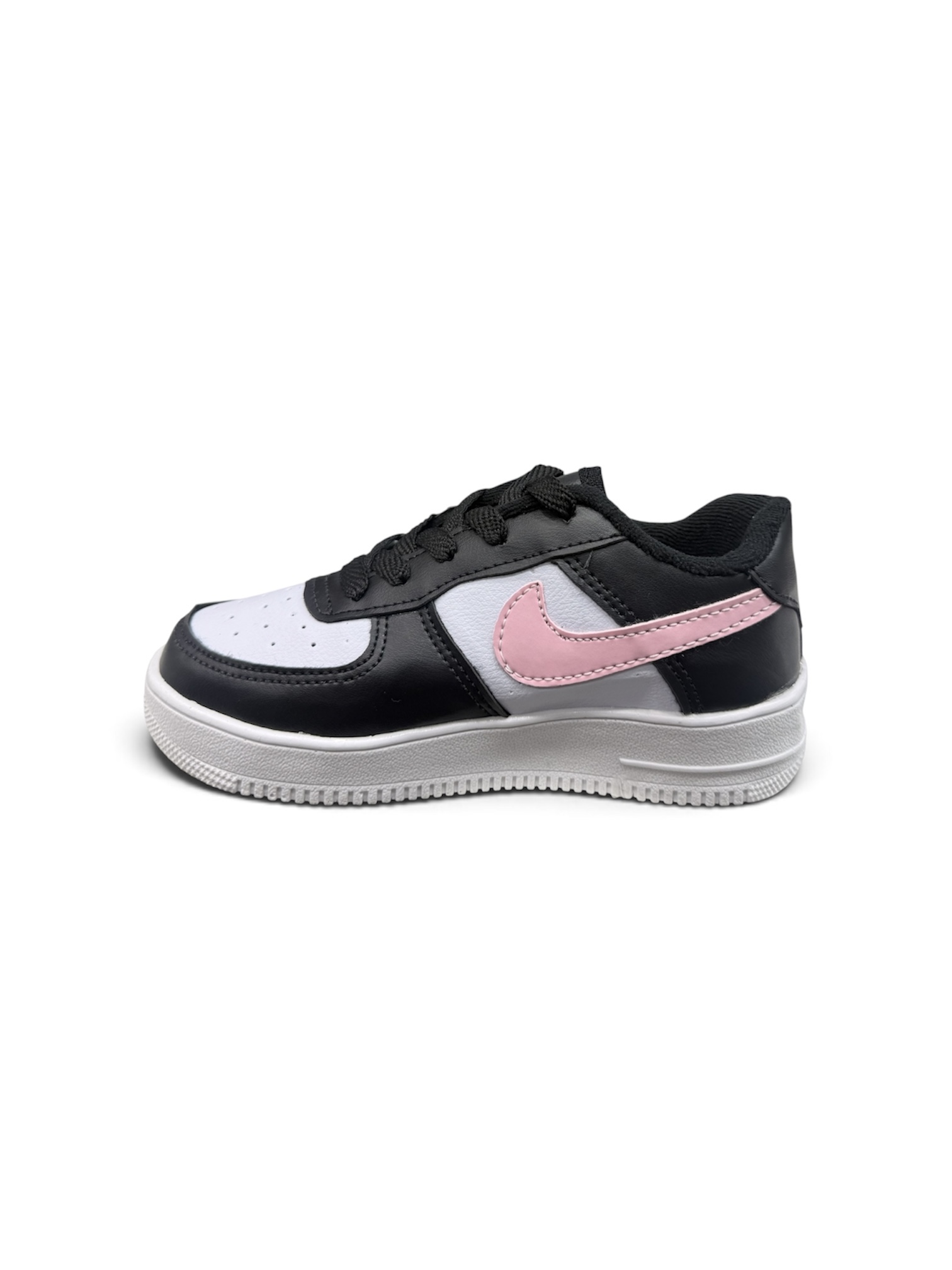 KIDS NIKE AIR FORCE ( PRETO / BCO / ROSA )