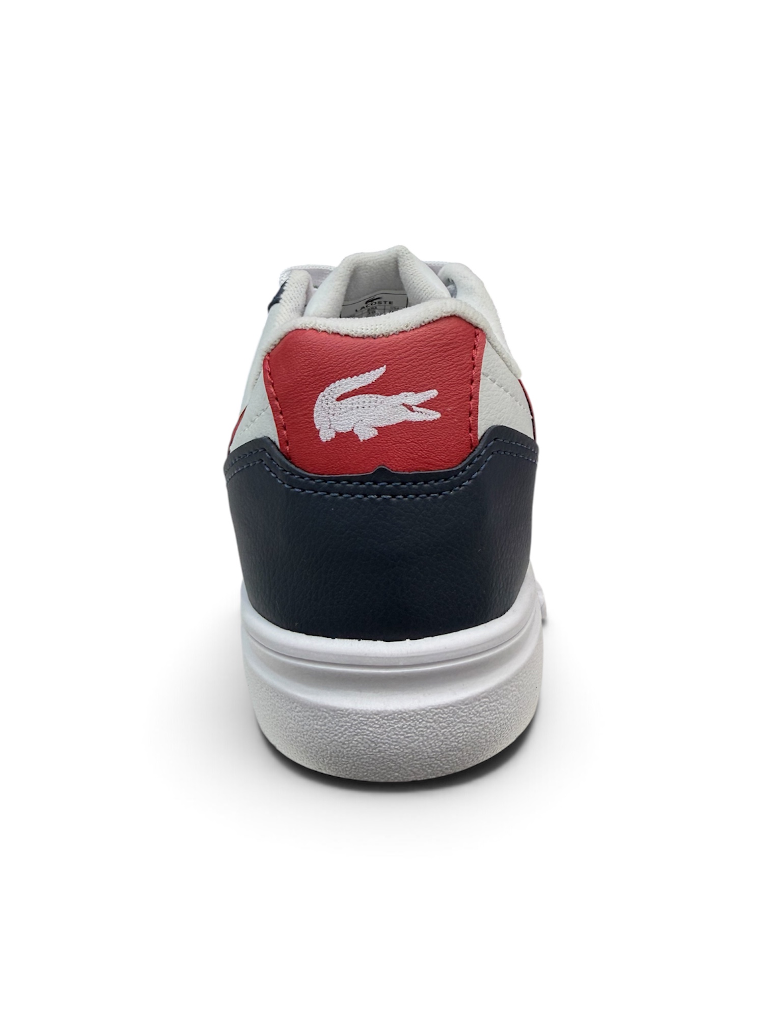 SAPATÊNIS LACOSTE ( BRANCO / AZUL / VERMELHO)